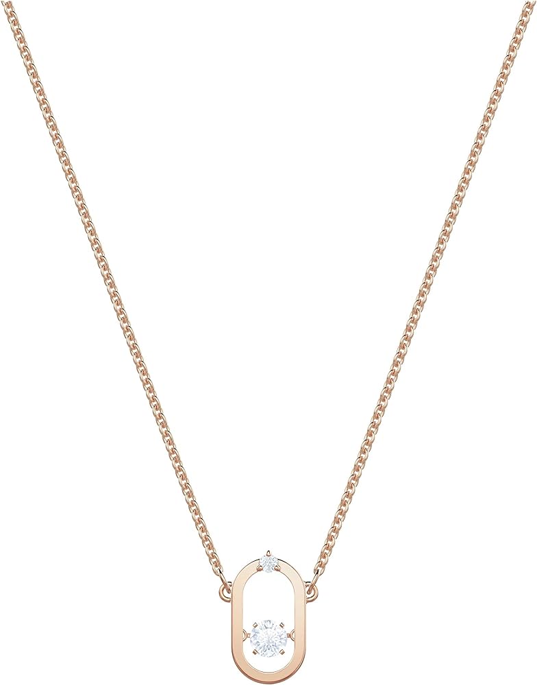 SWAROVSKI Sparkling Dance North Necklace, Earrings, and Bracelet Jewelry Collection, Rose Gold Tone Finish, Red Crystals, Clear Crystals