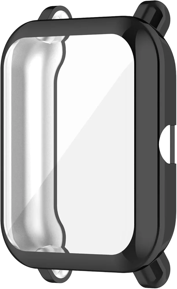 Screen Protector Case Compatible with Amazfit GTS 2 Mini/Bip U Pro Smartwatch Accessories TenCloud Covers Scratched Resistant Full Protective Cover for GTS 2 Mini (Black) Not fit Bip 3 Pro