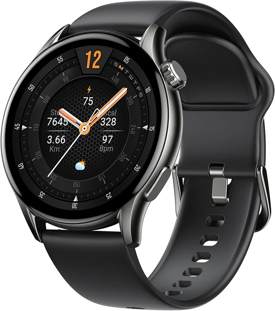TRANYA LS Smartwatch, AMOLED Display, Fitness Tracker, Sleep Tracking, Heart Rate, 10-Day Battery Life, Health Wellness Insights, Water Proof