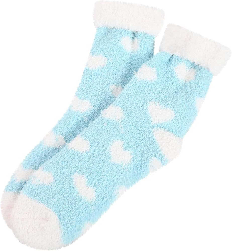 Fuzzy Socks for Women Cozy Soft Fluffy Thermal Slipper Socks Winter Plush Warm Indoor Home Sleeping Socks Gifts