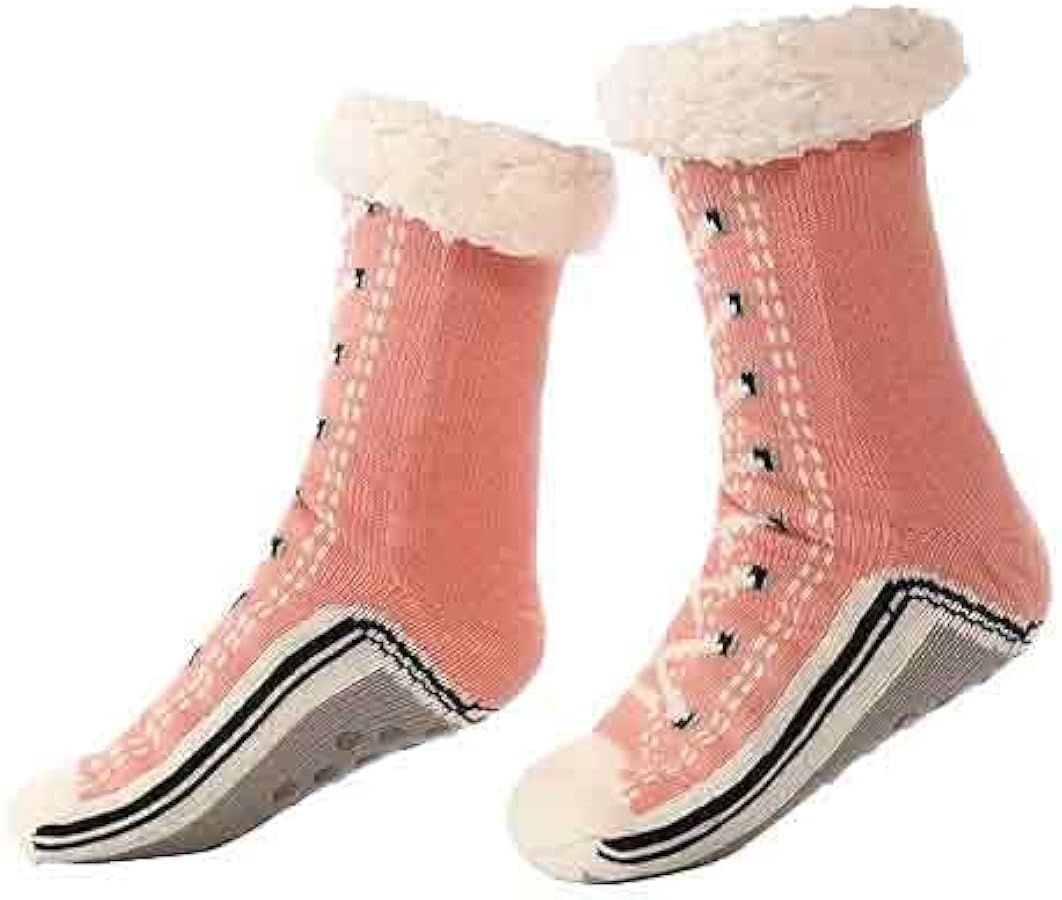 Ultra-Thick Cashmere Floor Socks Non-Slip Warm Sleep Socks Christmas Holiday Home Socks
