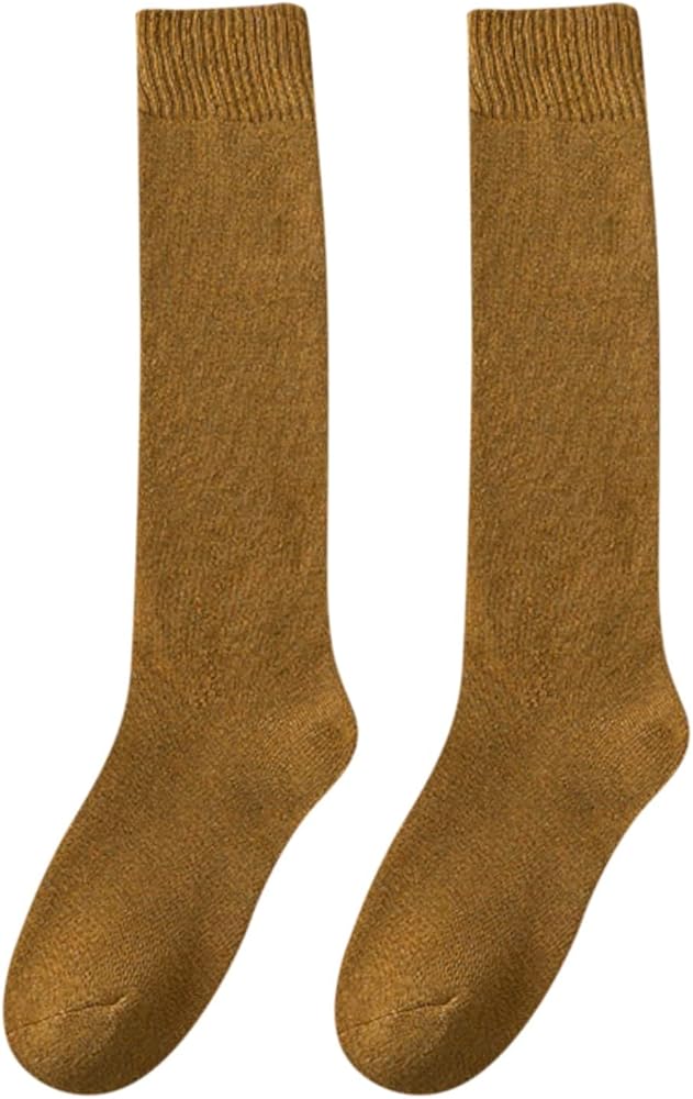 Boot Socks For Women Slipper Vintage Thick Fashion Winter Compression Socks Colorful Fleece Sleeping Solid Color Stockings