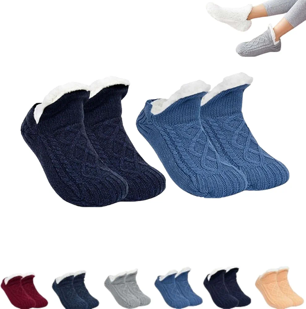 2pcs Indoor Non-Slip Thermal Socks Admissioni Thermal Socks,for Women Admissioni Indoor Non-Slip Thermal Socks