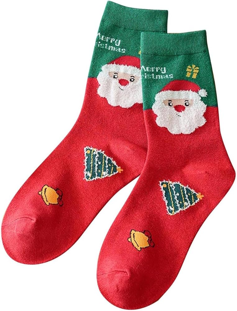 Winter Christmas Socks for Men Women Autumn Winter Christmas Weaving Plush Warm Coral Plush Home Socks Womens Socks