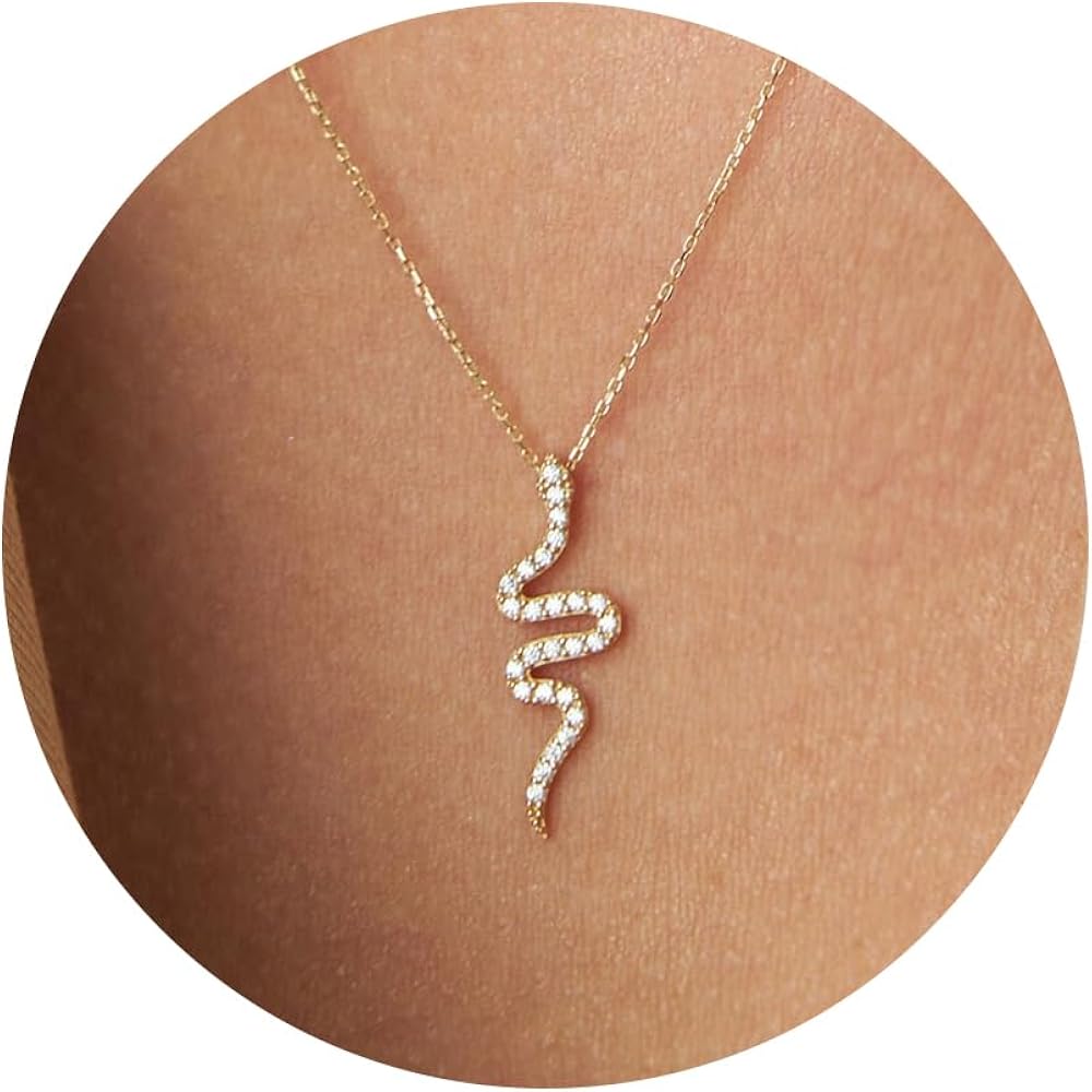 Gold Necklace for Women-14K Gold/Silver Plated Bee,Dragon,Horse,Elephant,Butterfly, Hummingbird, FishNecklace for Women Dainty Simple Jewelry for Women Gifts