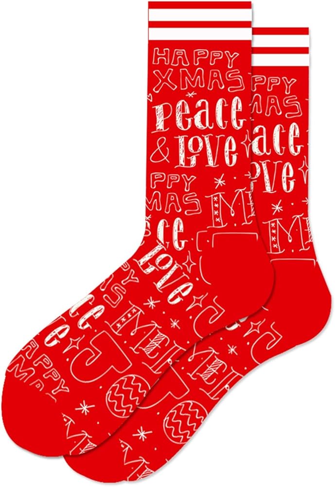 Thick Fuzzy Socks for Women Christmas Halloween Cute Print Letter Short Socks Christmas Socks for Women Bulk