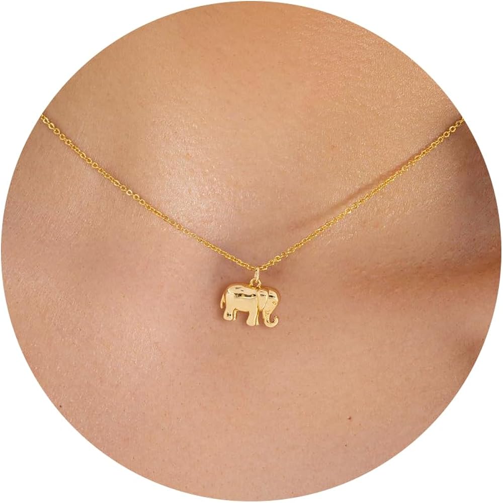 Gold Necklace for Women-14K Gold/Silver Plated Bee,Dragon,Horse,Elephant,Butterfly, Hummingbird, FishNecklace for Women Dainty Simple Jewelry for Women Gifts