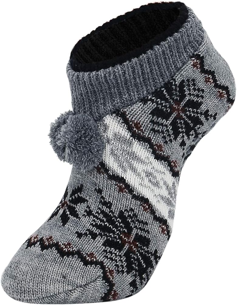 American Trends Slipper Socks for Women Non Slip Christmas Socks Comfy Warm Winter Grippy Socks with Grippers