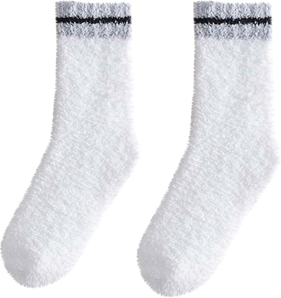 Unisex Warm Winter Fuzzy Socks Home Sleep Comfy Socks Casual Cozy Coral Fleece Thick Slipper Socks Comfy Warm Sock