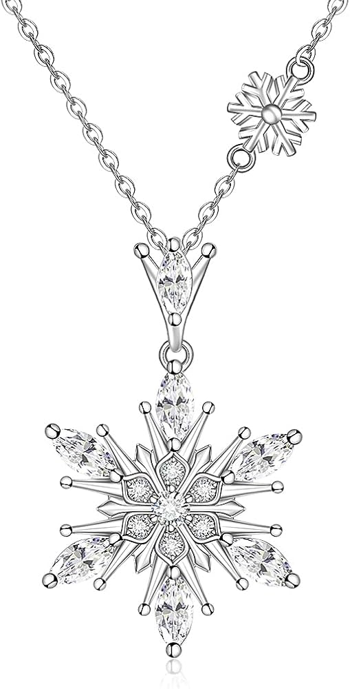Cardinal Hummingbird Snowflake Christmas Tree Axolotl Flamingo Bee Necklace for Women Sterling Silver Animal Axolotls Pendant Jewelry Gifts