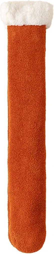 Women's Calf Socks Padded Thickening Warm Home Winter Sleep Long Socks Floor Socks Women Stockings (I, One Size)
