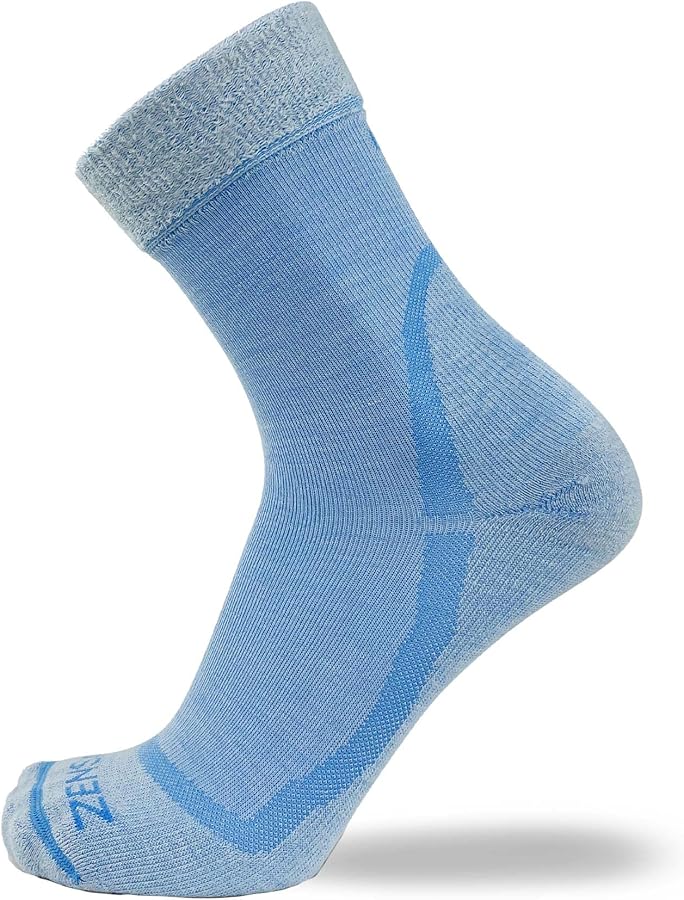 Zensah Calming Sleep Socks - Warm, Soft, Fuzzy, Wool, Thermal, Slipper Sock for Women
