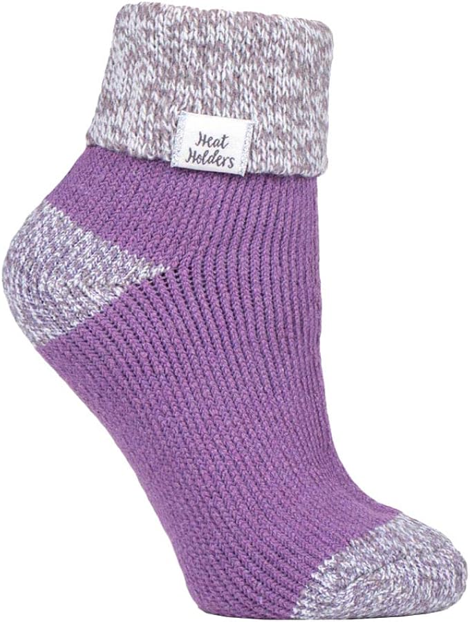 Heat Holders Ladies Thick Warm Sleep Cozy Insulated Thermal Ribbed Cuff Socks