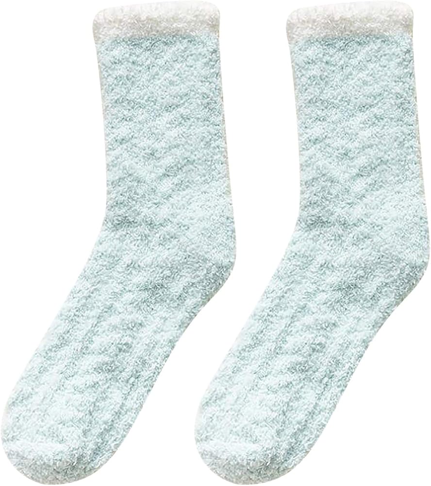 Fashion Women Coral Fleece Sleep Socks Winter Keep Warm Short Ankle Socks Home Indoor Floor Socks