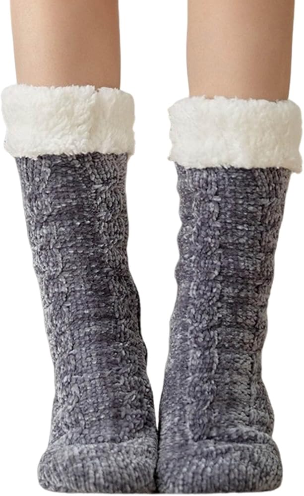 Christmas Socks Women Fuzzy Christmas Socks, Colorful Warm Fluff