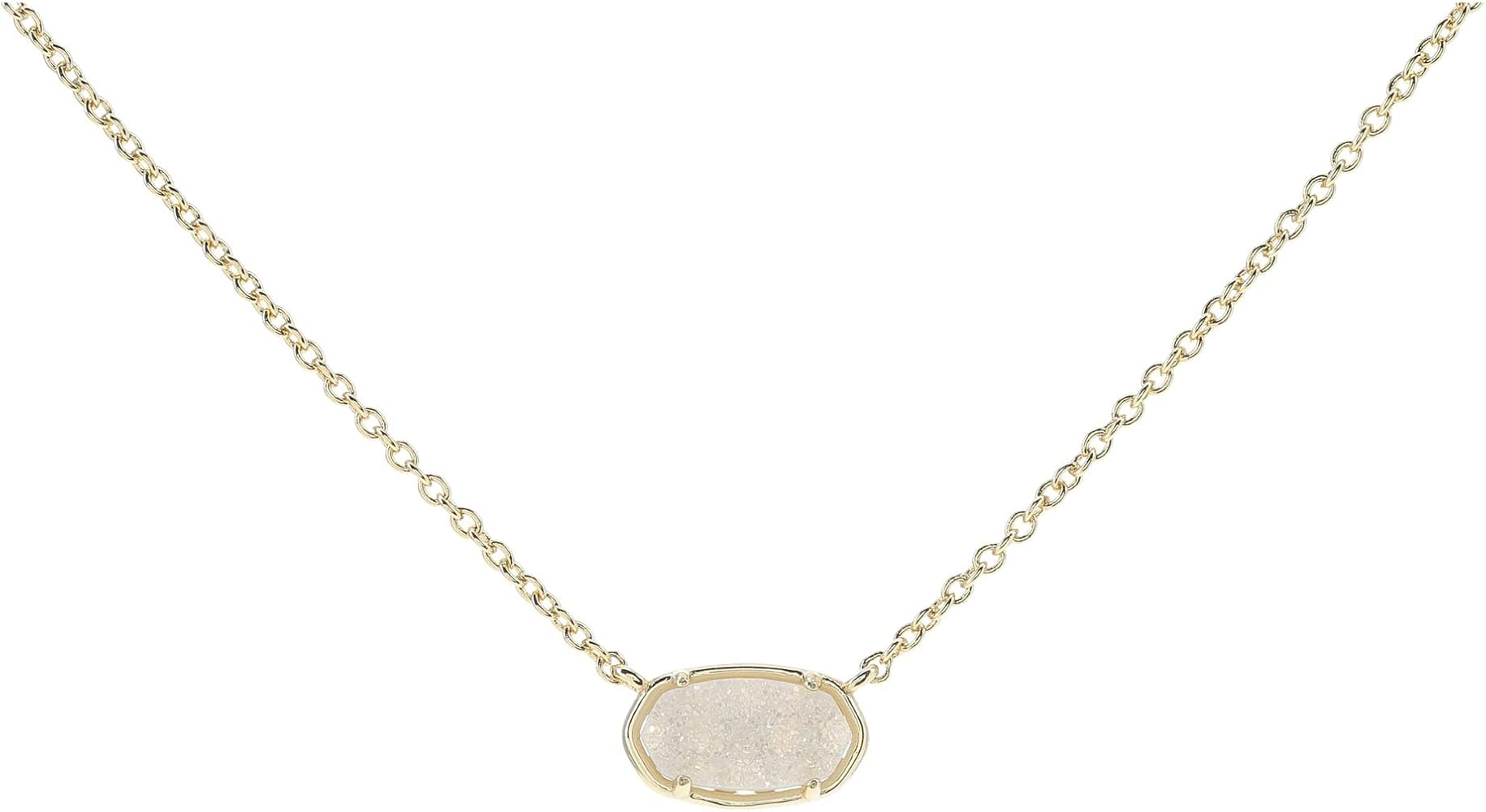 Kendra Scott® Grayson Stone Pendant Necklace – Brass Construction – 14K Gold Plating – Lobster Clasp