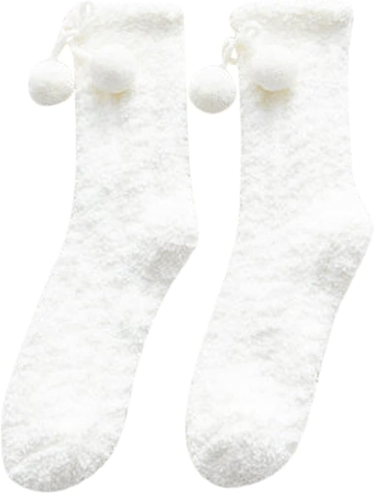 Men's Slipper Socks Warm Winter Slipper Fluffy Sleep Cozy Comfy Cabin Comfy Thermal Home Sleeping Socks