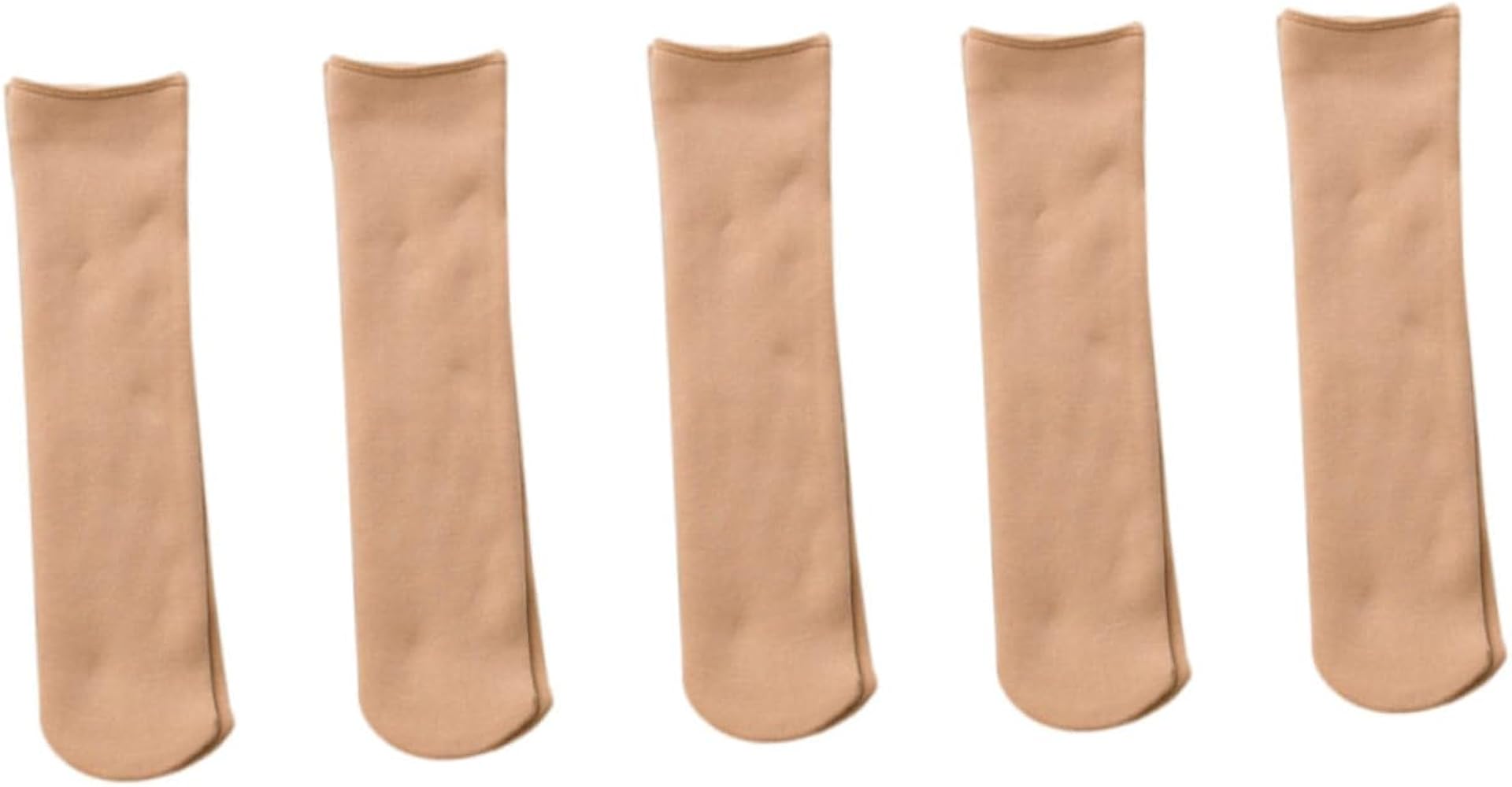 5 Pairs Autumn Winter Socks Winter Crew Scoks Cozy Sleeping Socks Skin Colored Warm Socks Women Slouch Black Sheer Socks Warm Slipper Socks Skin Color Dress Socks Warm Fleece Nylon
