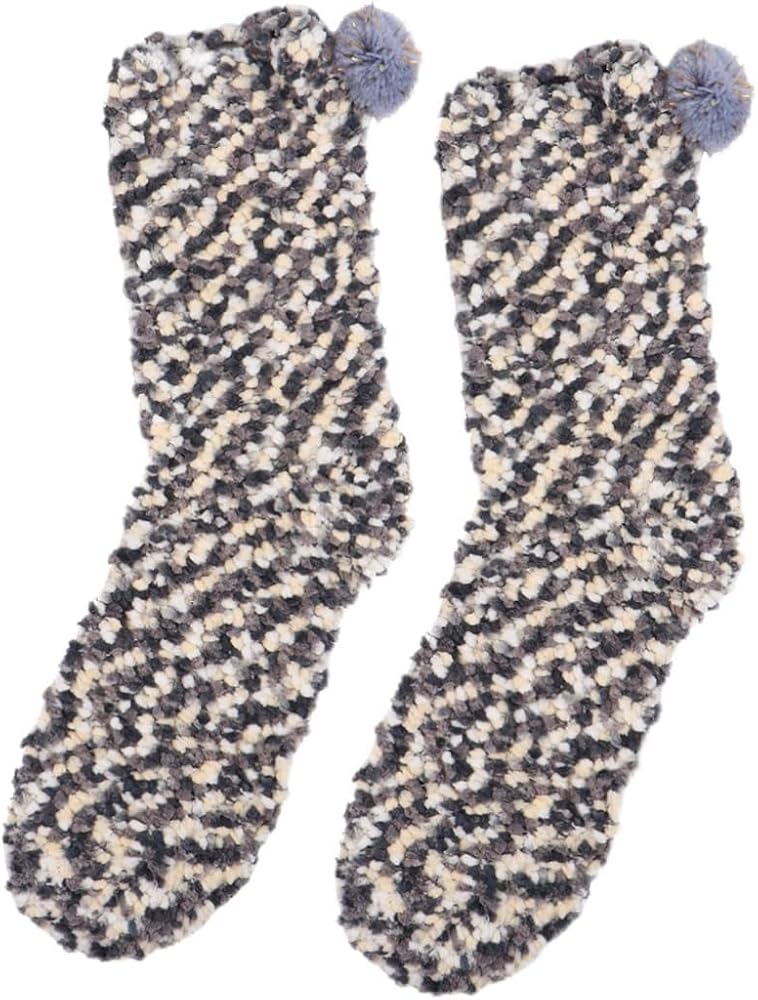 1 Pair Coral Fleece Sleeping Socks Warm Household Socks Thicken Socks Plush Coral Stockings Winter Socks