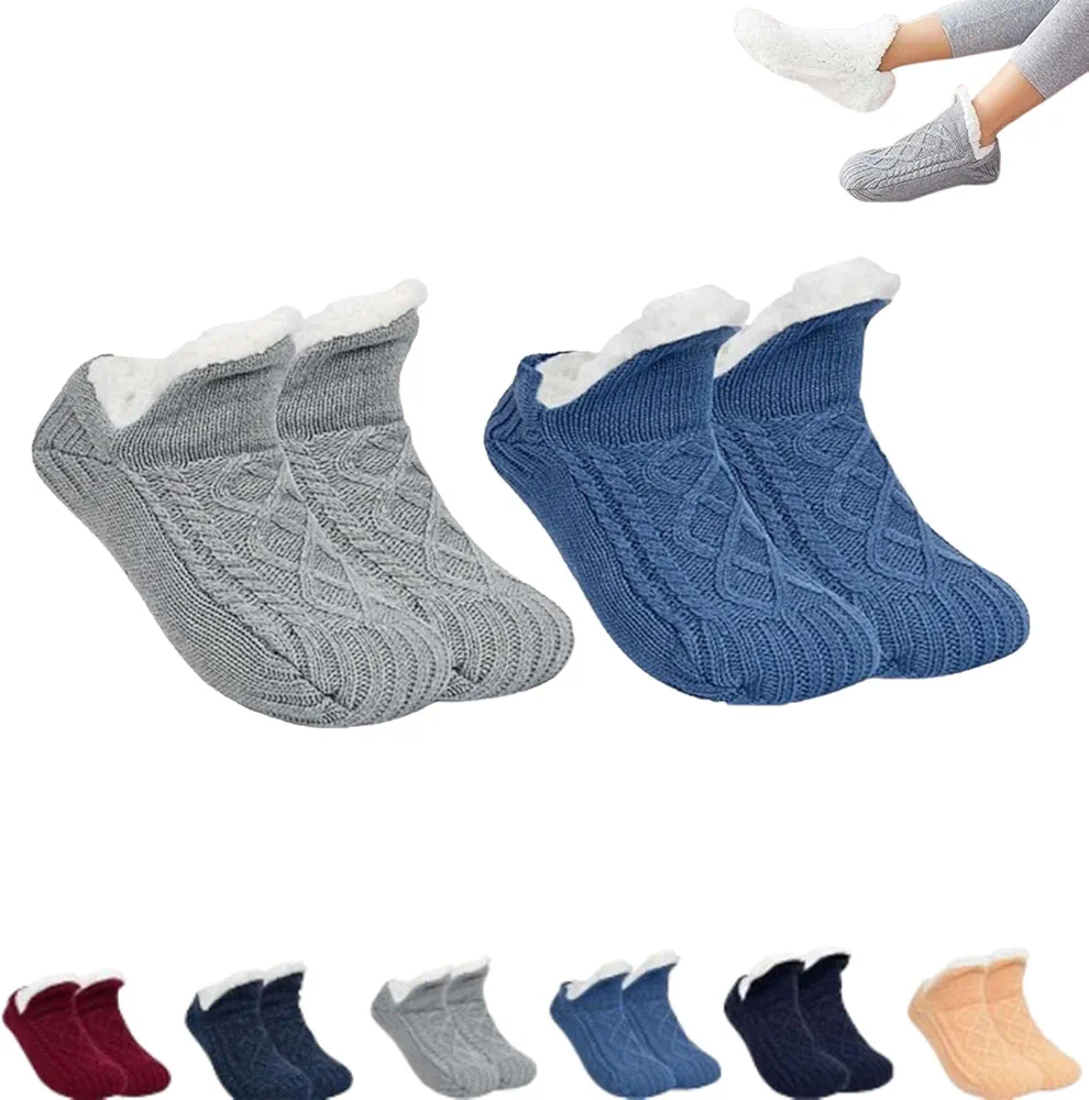 2pcs Indoor Non-Slip Thermal Socks Admissioni Thermal Socks,for Women Admissioni Indoor Non-Slip Thermal Socks