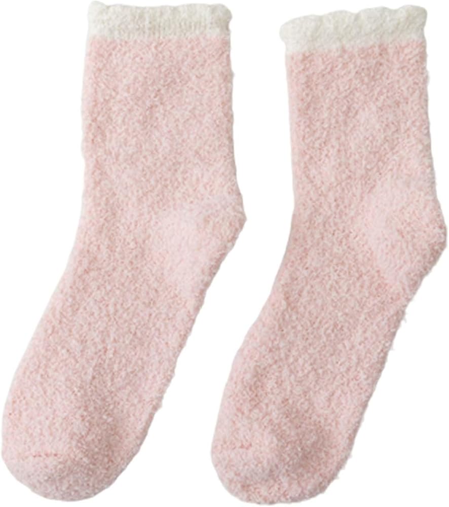 Socks Fuzzy Socks For Women With Grips Plush Fuzzy Socks Sleep Cozy Socks Sleep Socks Winter Soft Fluffy Sock Lady