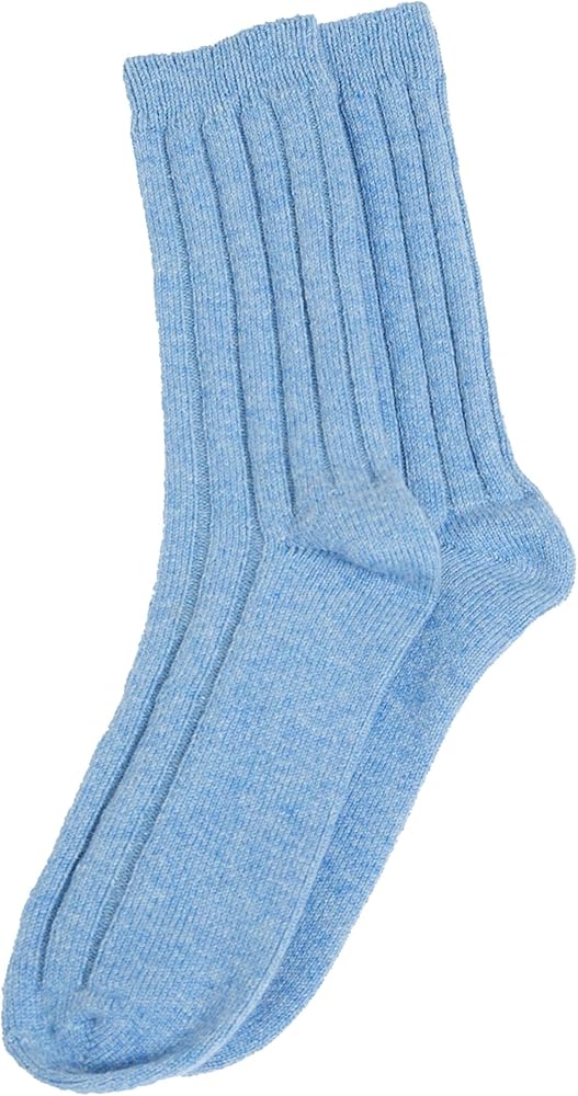 Cashmeren Unisex Soft Sleep Socks 100% Pure Cashmere Ribbed Knit Winter Accessories