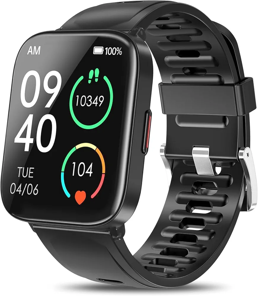 Smartwatch, 5ATM Waterproof Fitness Men's Smartwatch, 1.69'' Touch Screen Fitness Watch, Multi-Sport Mode Smartwatch, Compatible with Android iOS Phones