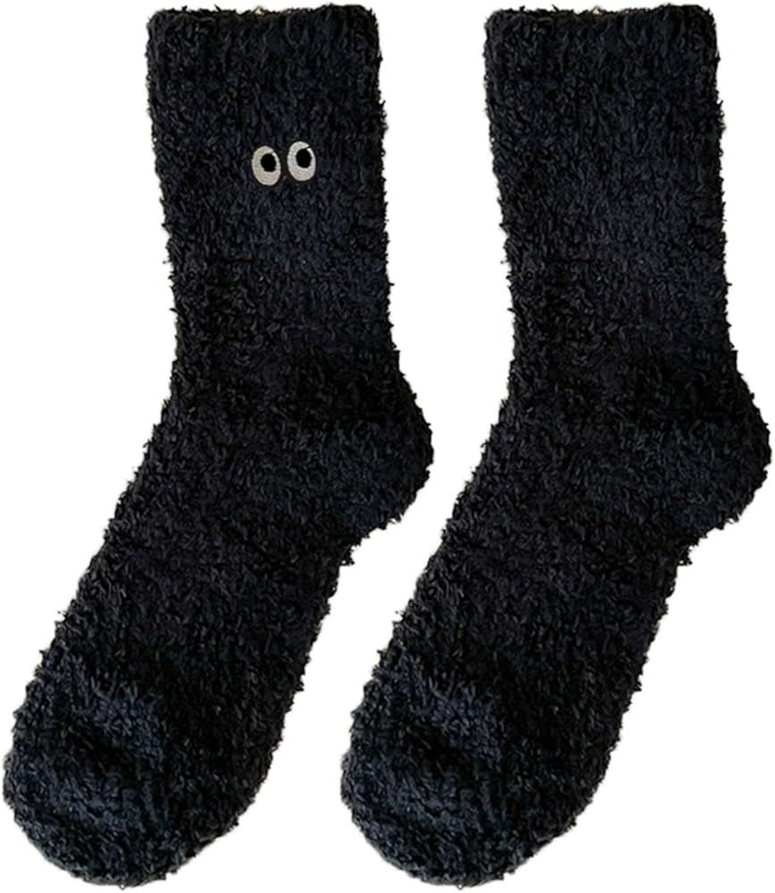 Wool Socks for Women Soft Winter Cozy Slipper Socks Cute Plush Warm Sleep Socks For Christmas 4t Slipper Socks Boys