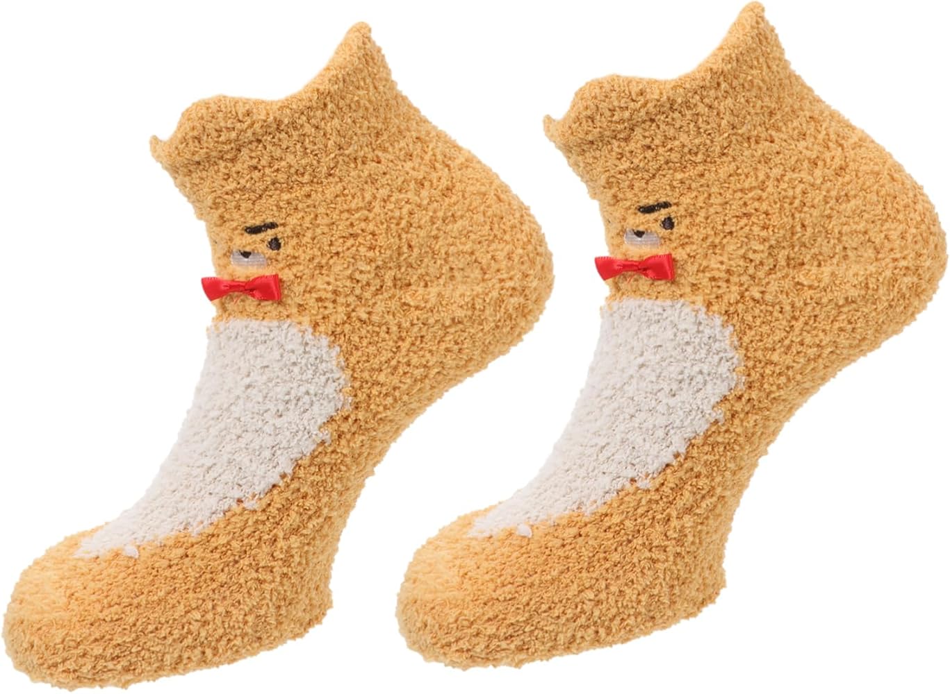 PACKOVE 1 Pair Coral Fleece Sleeping Socks Coral Fleece Stockings Thicken Socks Cartoon Slipper Sock Zapatilla De Mujer Household Socks Sleeping Stockings Autumn and Winter Floor Socks