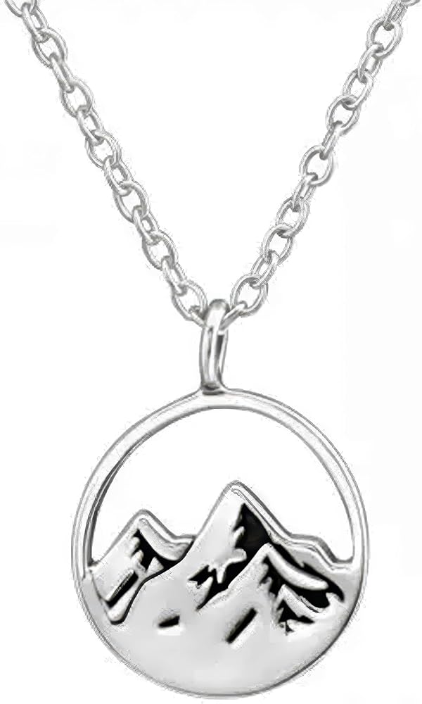 .925 Sterling Silver Tiny Pendant Necklace (Hypoallergenic)