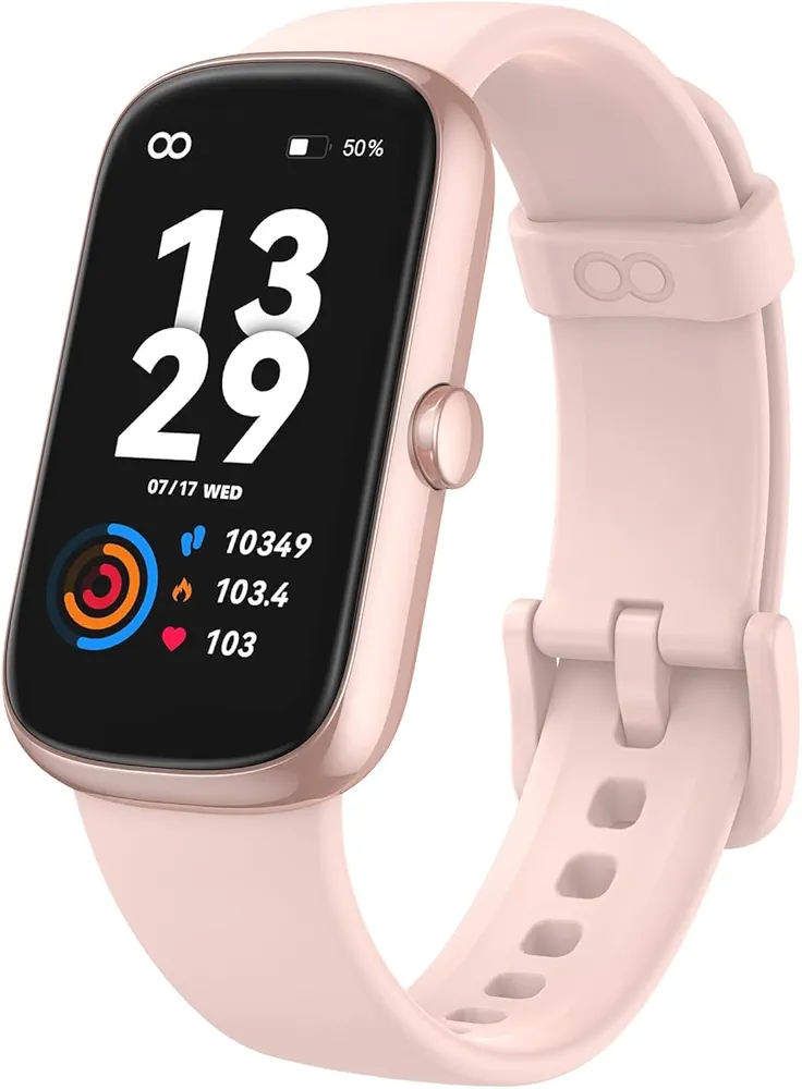 Fitness Tracker Watch with Heart Rate Blood Oxygen Sleep Monitor, IP68 Waterproof Smart Watches, Step Calorie Counter Activity Trackers and Smartwatches for Women Men