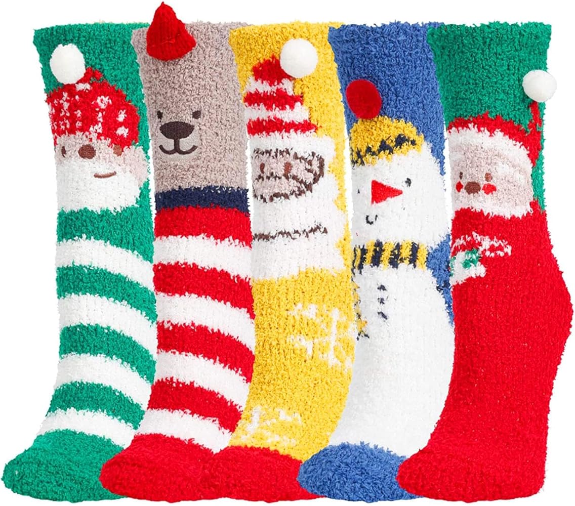 sockfun Super Soft Fluffy Plush Slipper Socks, Home Sleeping Fuzzy Cozy Gift Socks For Women Girls