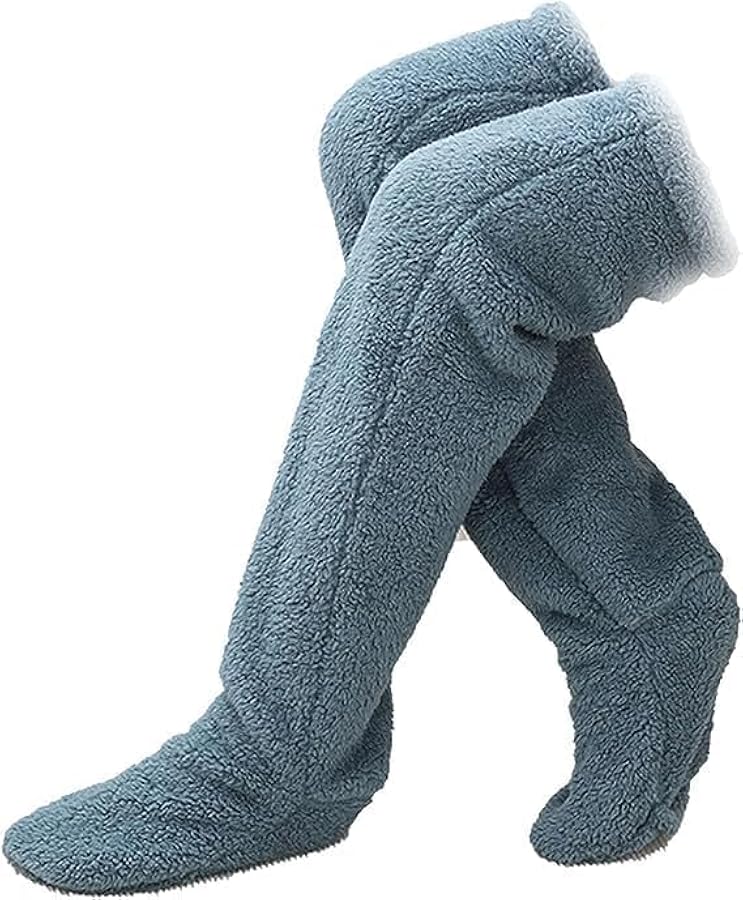 SnugglePaws Sock Slippers, Sock Slippers for Women, Warm Over Knee Fuzzy Socks