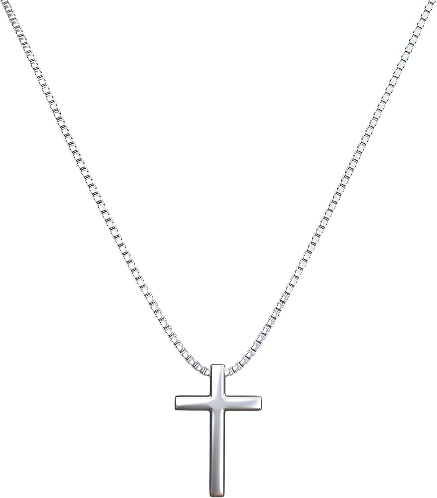 Sterling Silver Cross Pendant Necklace : Tiny Delicate Jewelry for Women- Ideal Gift for Special Occasions - Beautiful Clothing Accessory