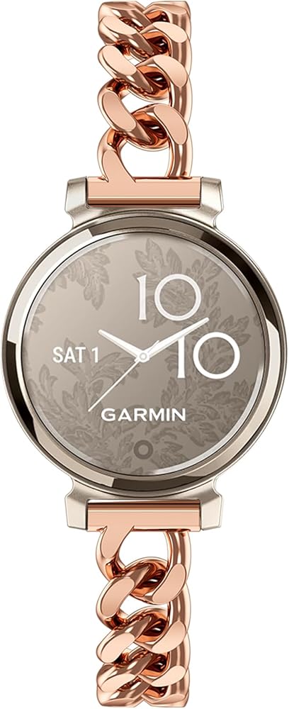 Compatible with Garmin Lily 2 Metal Band, 14mm Slim Metal Stainless Steel Adjustable Straps Replacement Bands Compatible for Garmin Lily 2 Classic Smart Watch Accessory for Women Men