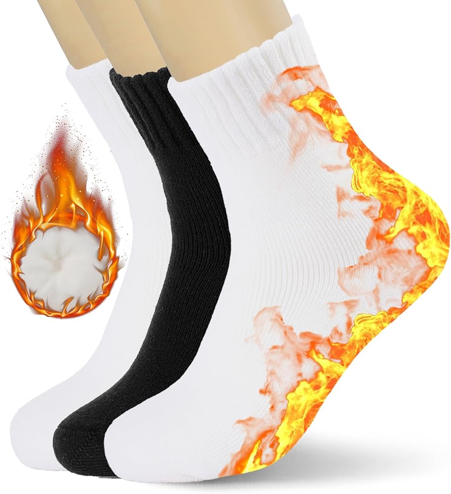 KANAV Boot Socks for Women Warm Winter Socks Thick Thermal Socks Cute Cozy Socks Comfy Slouch Socks Soft Chunky Crew Socks