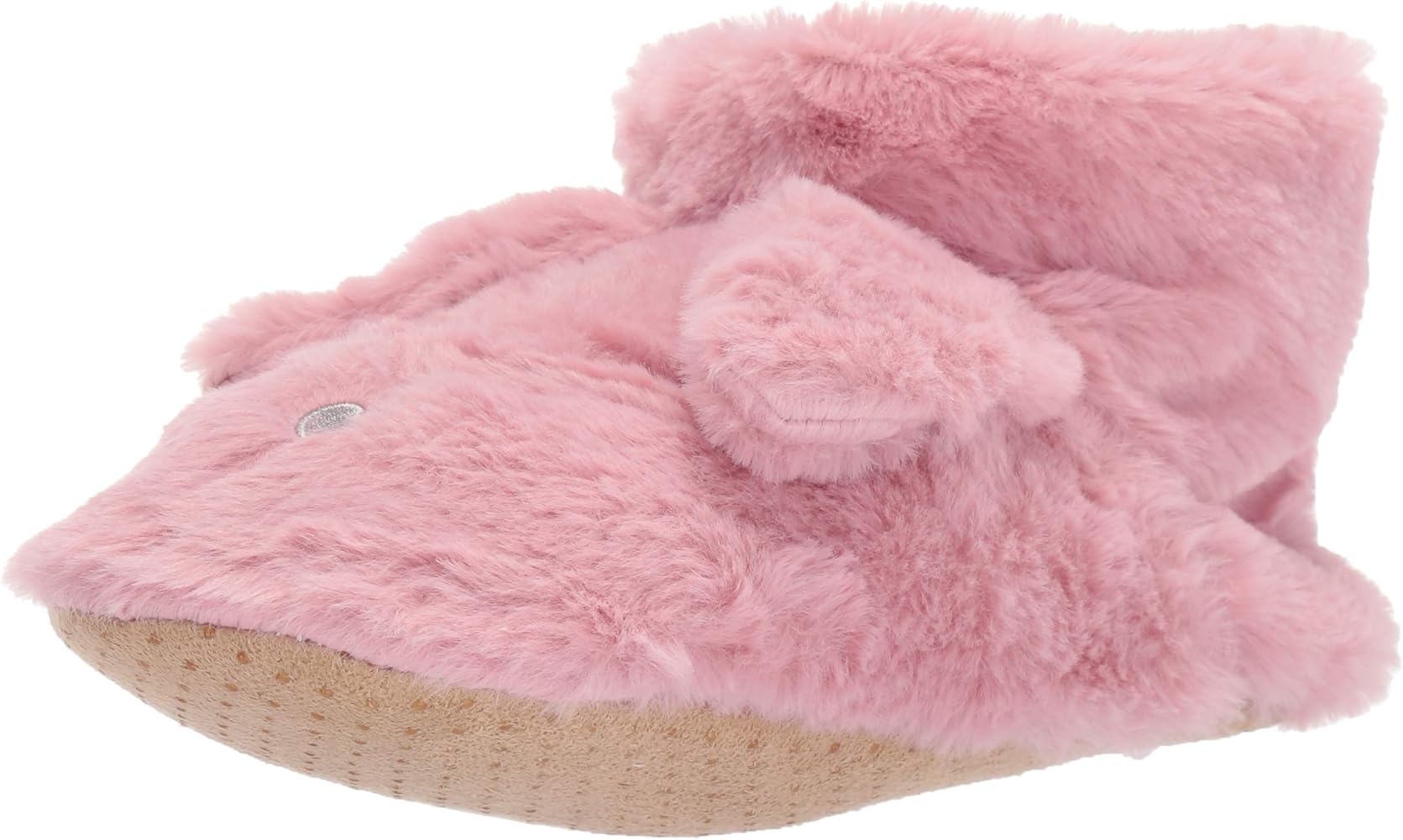 HUE Women's Fluffy Slipper Shue Sock with Grippers