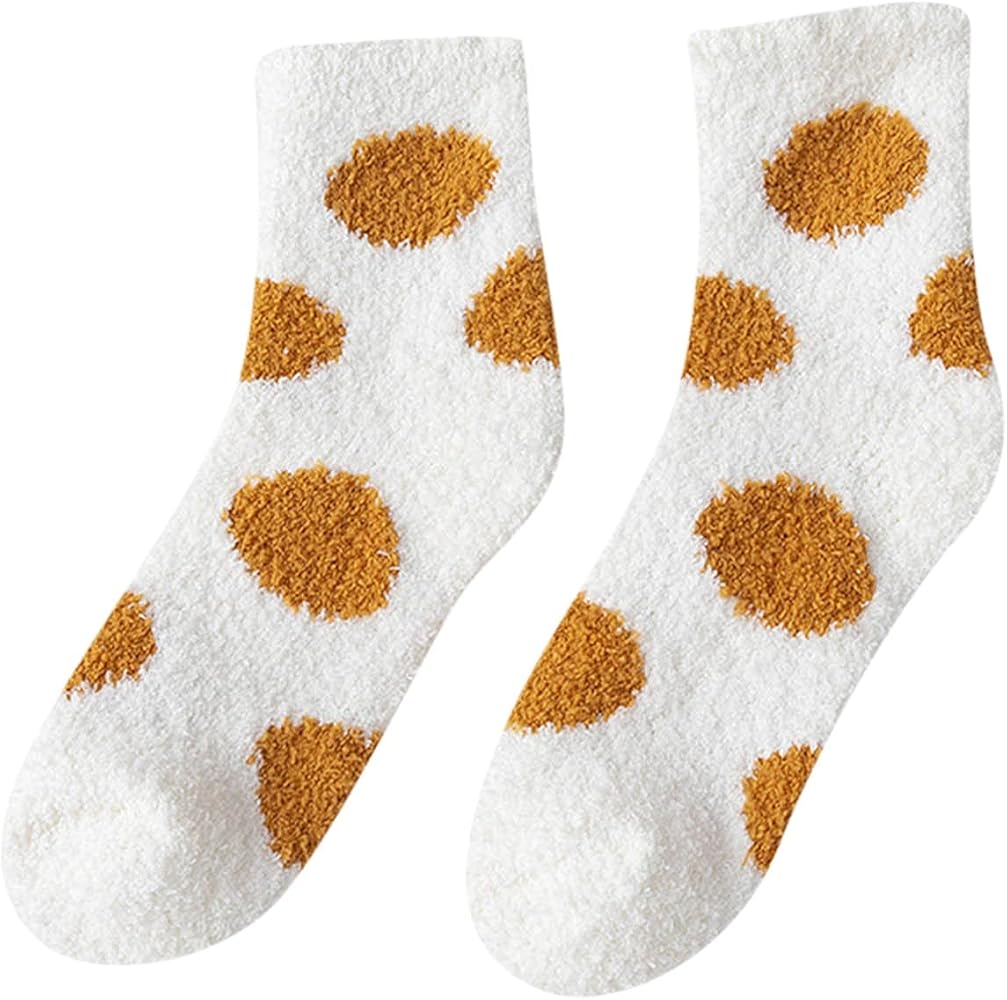 Womens Super Soft Cute fuzzy Cozy Non-Slip Winter Slipper Socks Home Sleeping Thick Stocking Thermal Socks