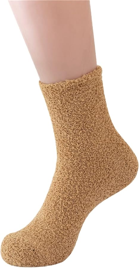 Womens Fuzzy Fluffy Socks Soft Warm Crew Cute Cozy Socks Warm Soft Cozy Sleeping Socks