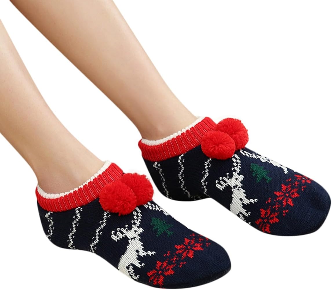 Fuzzy Slipper Socks for Women Men Cozy Soft Fluffy Cute Animal Slipper Socks Thermal Home Socks
