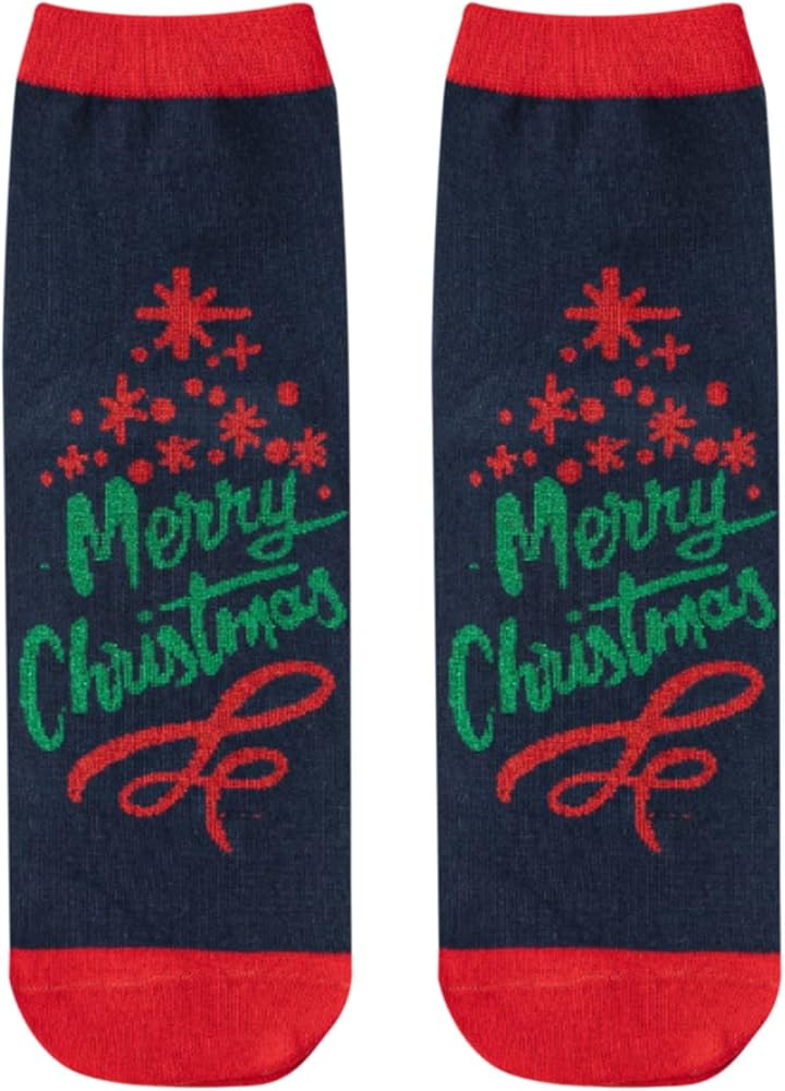 Adult Christmas Holiday Socks Winter Cozy Socks Cotton Socks Fun Christmas Socks for Women Fluffy Christmas Socks