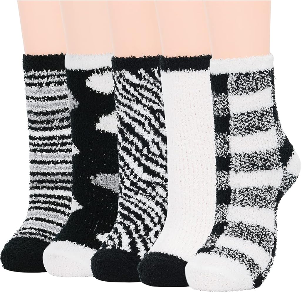 Century Star Womens Fuzzy Socks Soft Plush Slipper Sock Winter Sleeping Sock Fluffy Cozy Socks